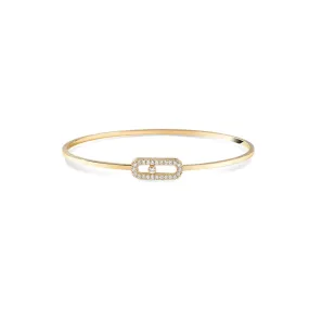 0.18ctw Yellow Gold Diamond Pavé Bangle Bracelet 0.18ctw Yellow Gold Diamond Pavé Bangle Bracelet