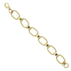 1928 Jewelry Classic Oval Textured Link Bracelet 1928 Jewelry Classic Oval Textured Link Bracelet