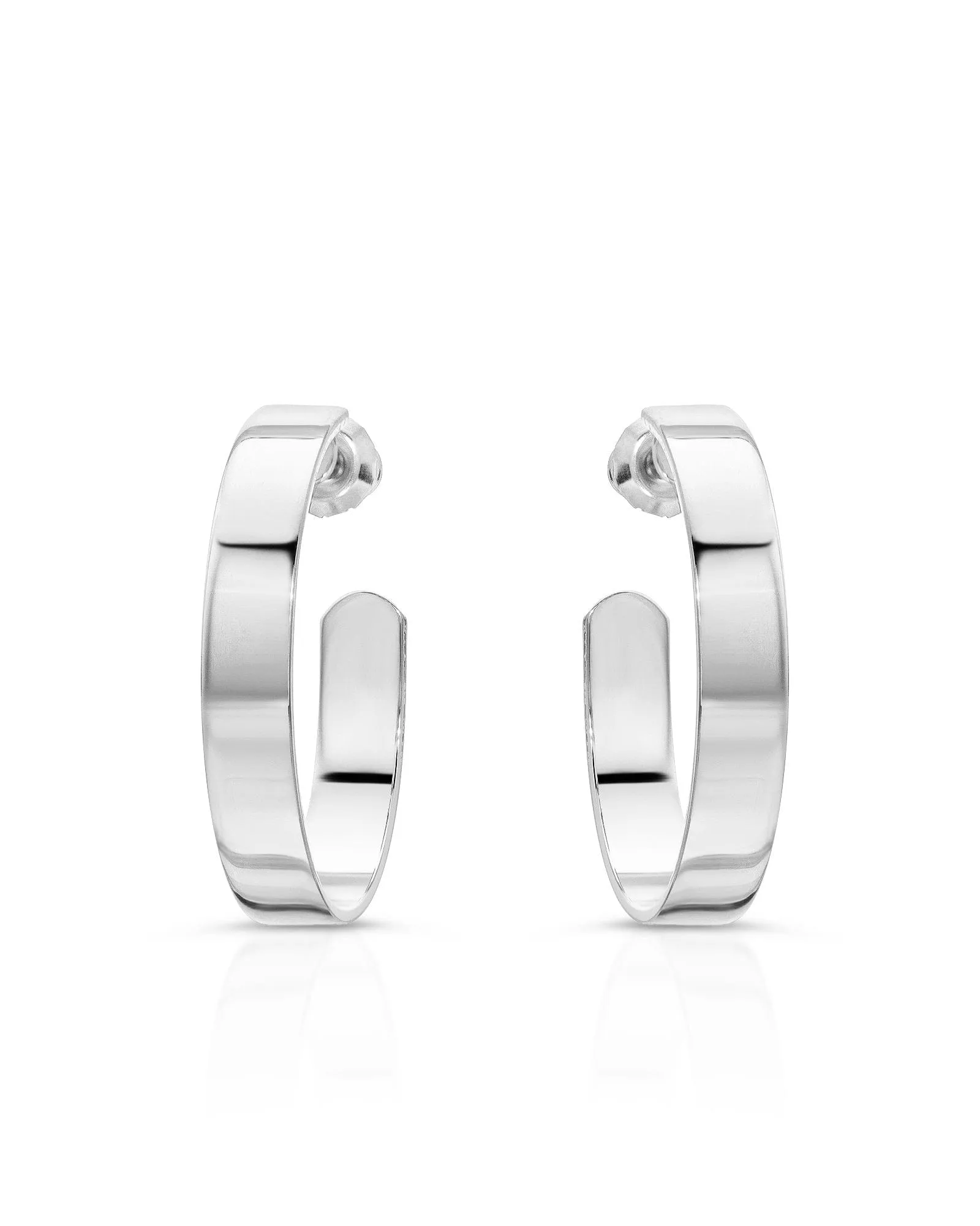 1" Isla Hoops Silver | Silver