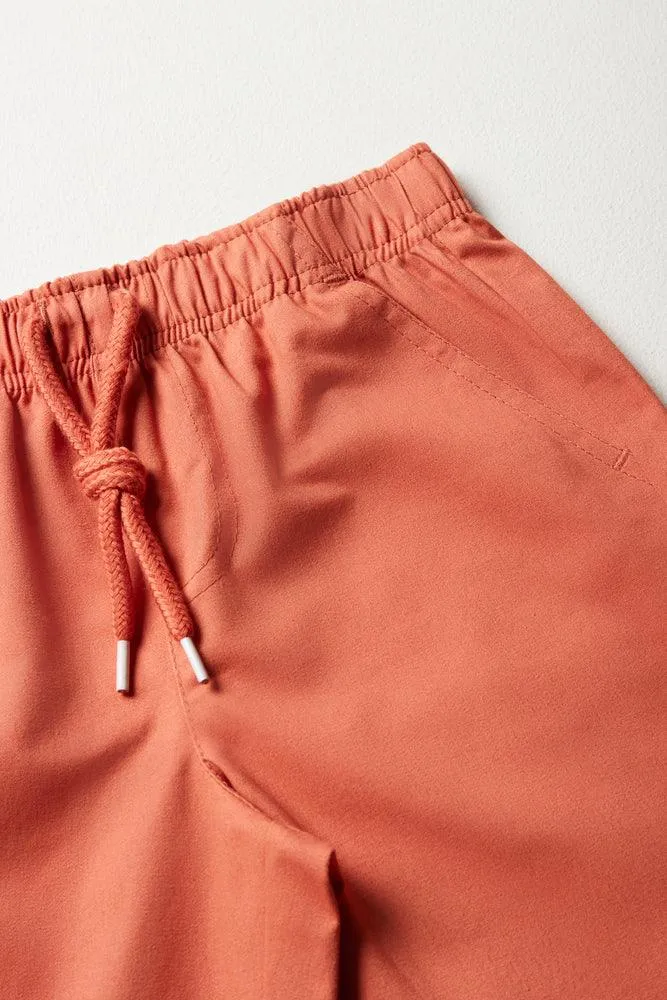 2 Pack Palm Tree Shorts Blue & Orange