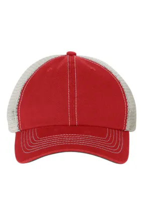 47 Brand Mens Trawler Snapback Hat - Red/Stone - NEW 47 Brand Mens Trawler Snapback Hat - Red/Stone - NEW
