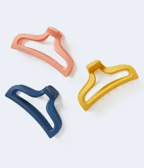 Aeropostale Womens' Large Matte Claw Hair Clip 3-Pack - -colored - Size One Size - Cotton - Teen Fashion & Clothing Multi Aeropostale Womens' Large Matte Claw Hair Clip 3-Pack - -colored - Size One Size - Cotton - Teen Fashion & Clothing Multi