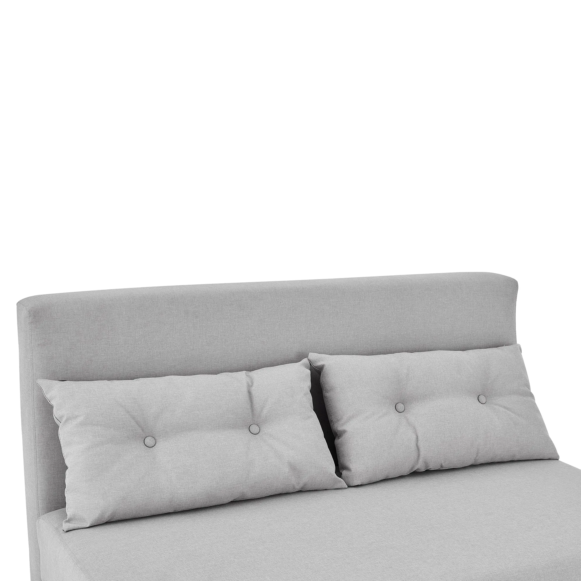 ALGO 2-Seater Small Double Folding Sofa Bed with Cushion Grey Fabric