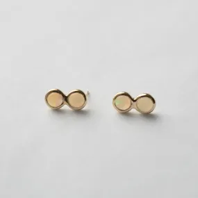 Alia Stud Earrings with Opal Alia Stud Earrings with Opal