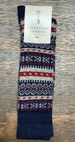 American Trench | Fair Isle | Navy/ Garnet/ Grey American Trench | Fair Isle | Navy/ Garnet/ Grey