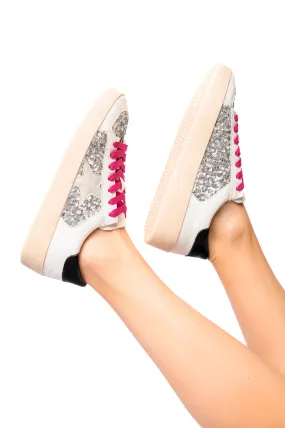 Another Round Sneakers in Silver Sequins Another Round Sneakers in Silver Sequins