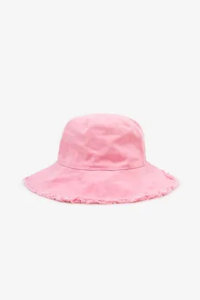 Antler Fringe Bucket Hat Pink Antler Fringe Bucket Hat Pink