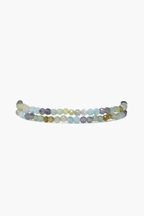 Aurora Double Naked Wrap Bracelet Green Mix Aurora Double Naked Wrap Bracelet Green Mix