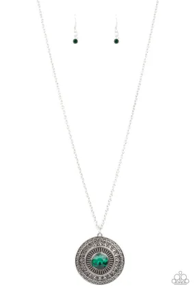 Aztec Apex - Green Necklace Aztec Apex - Green Necklace