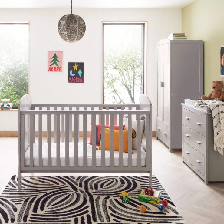 Babymore Aston 3 Piece Room Set - Grey