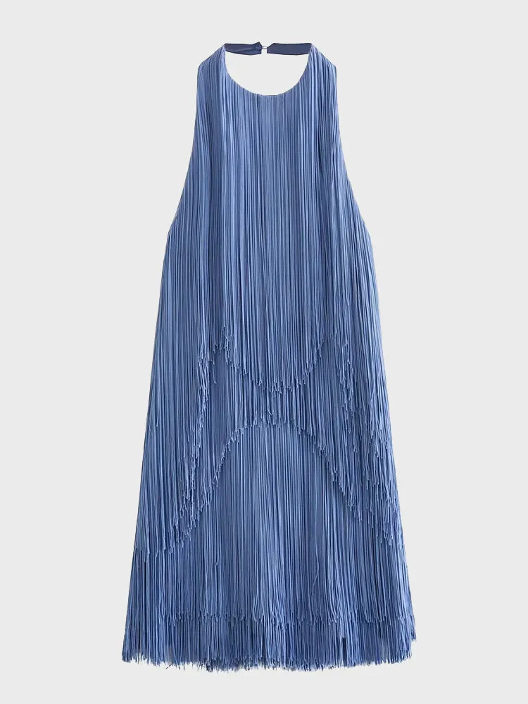 Backless Tassel Summer Dress