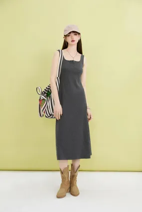 Basic Casual Button Up Midi Dress Basic Casual Button Up Midi Dress