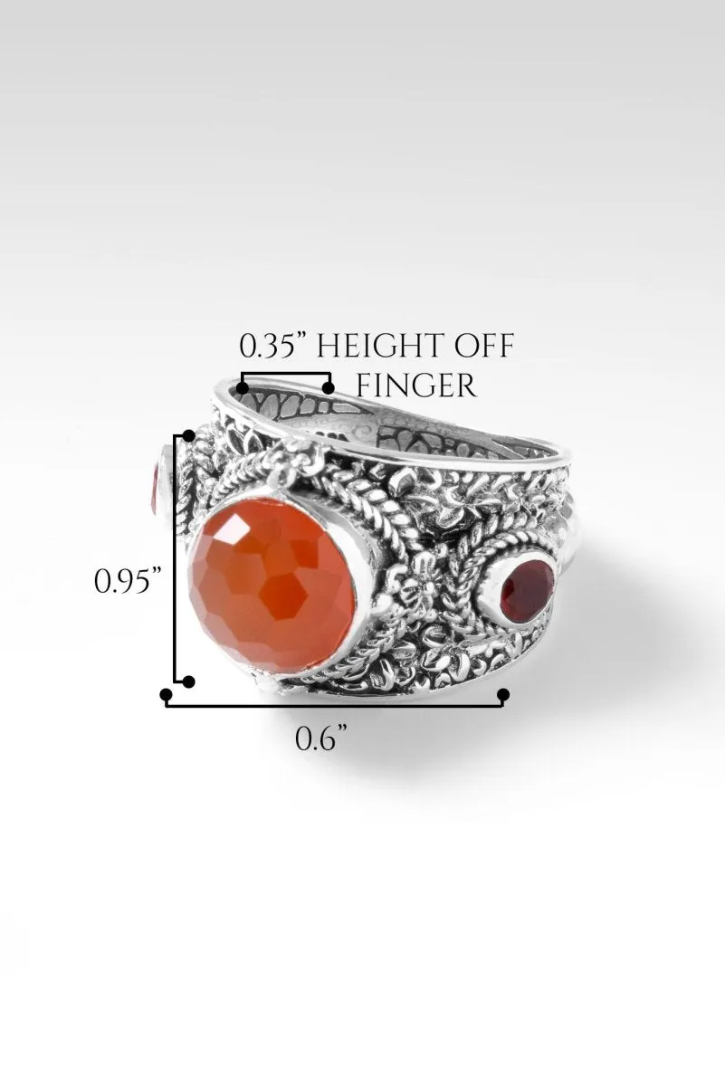 Beautiful & Brave Ring™ in Carnelian