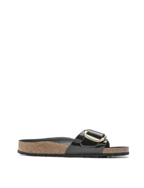 Birkenstock Womens Narrow Madrid Big Buckle NL High Shine Black Birkenstock Womens Narrow Madrid Big Buckle NL High Shine Black
