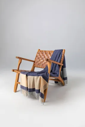 Block Border Wool Throw Block Border Wool Throw