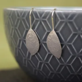 Blossom Petal Silver Earrings Blossom Petal Silver Earrings