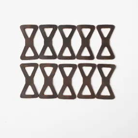 Brown Kodiak Leather Chain Links Brown Kodiak Leather Chain Links