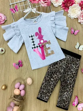 Bunnies Love Sparkle Leopard Bermuda Shorts Set Bunnies Love Sparkle Leopard Bermuda Shorts Set