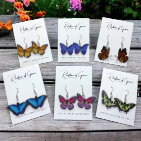 Butterfly Earrings - Easter Earrings, Handmade Earrings, Butterfly Jewelry, Butterfly Accessories,  Easter Accessories, Monarch Butterfly Butterfly Earrings - Easter Earrings, Handmade Earrings, Butterfly Jewelry, Butterfly Accessories,  Easter Accessories, Monarch Butterfly