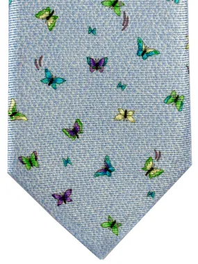 Bvlgari Sevenfold Tie Sky Blue Butterfly Novelty Bvlgari Sevenfold Tie Sky Blue Butterfly Novelty