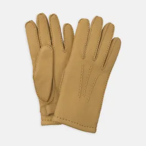 Camel Deerskin Leather Gloves Camel Deerskin Leather Gloves