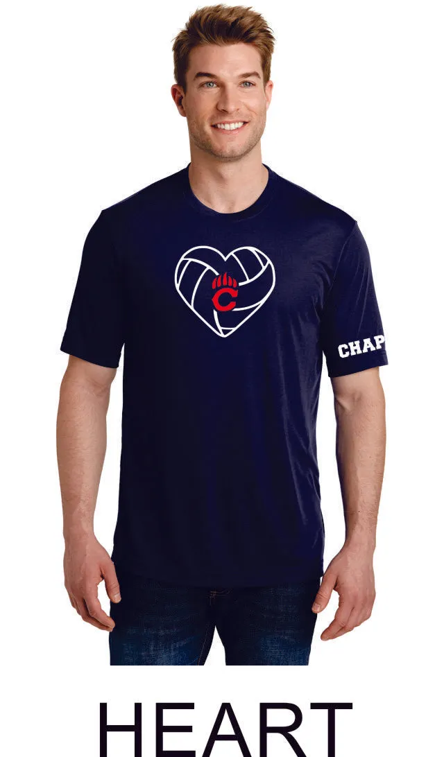 Chap Volleyball Sport-Tek Unisex Wicking Tee -4 designs
