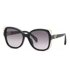 Chopard Women's  Smoke Gradient Blue Butterfly Sunglass Chopard Women's  Smoke Gradient Blue Butterfly Sunglass