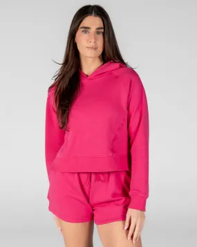 Classic Cropped Hoodie - Hibiscus Classic Cropped Hoodie - Hibiscus