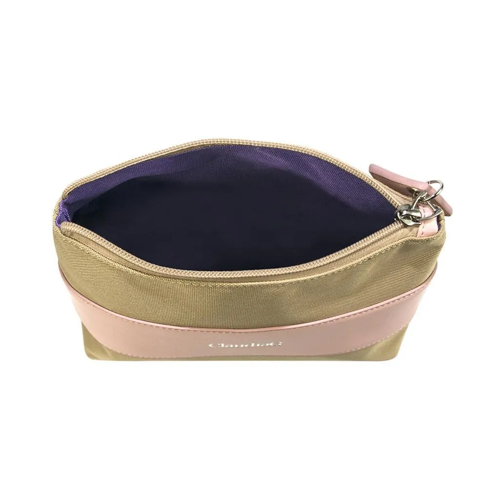 ClaudiaG Leather Beauty Pouch Rose Pink