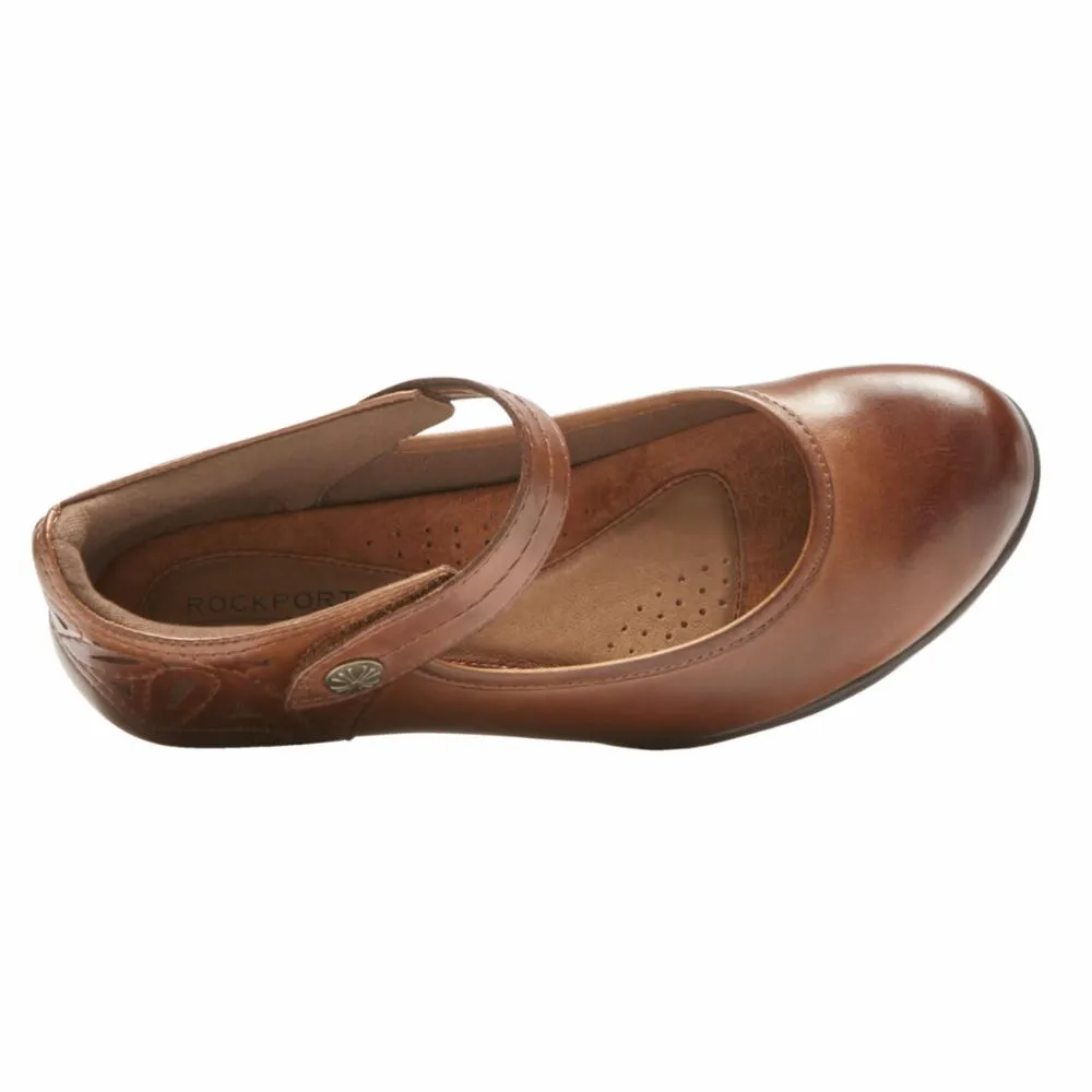 Cobb Hill ABBOTT ANKLE STRAP ALMOND/LEATHER