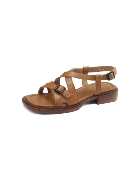 Comfortable Cross Straps Flat Sandals Slingback Comfortable Cross Straps Flat Sandals Slingback