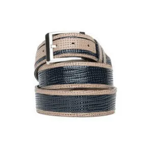Corrente Perforated Calfskin Belt Navy Corrente Perforated Calfskin Belt Navy
