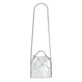 Crackled Metallic Falabella Tiny Tote Crackled Metallic Falabella Tiny Tote