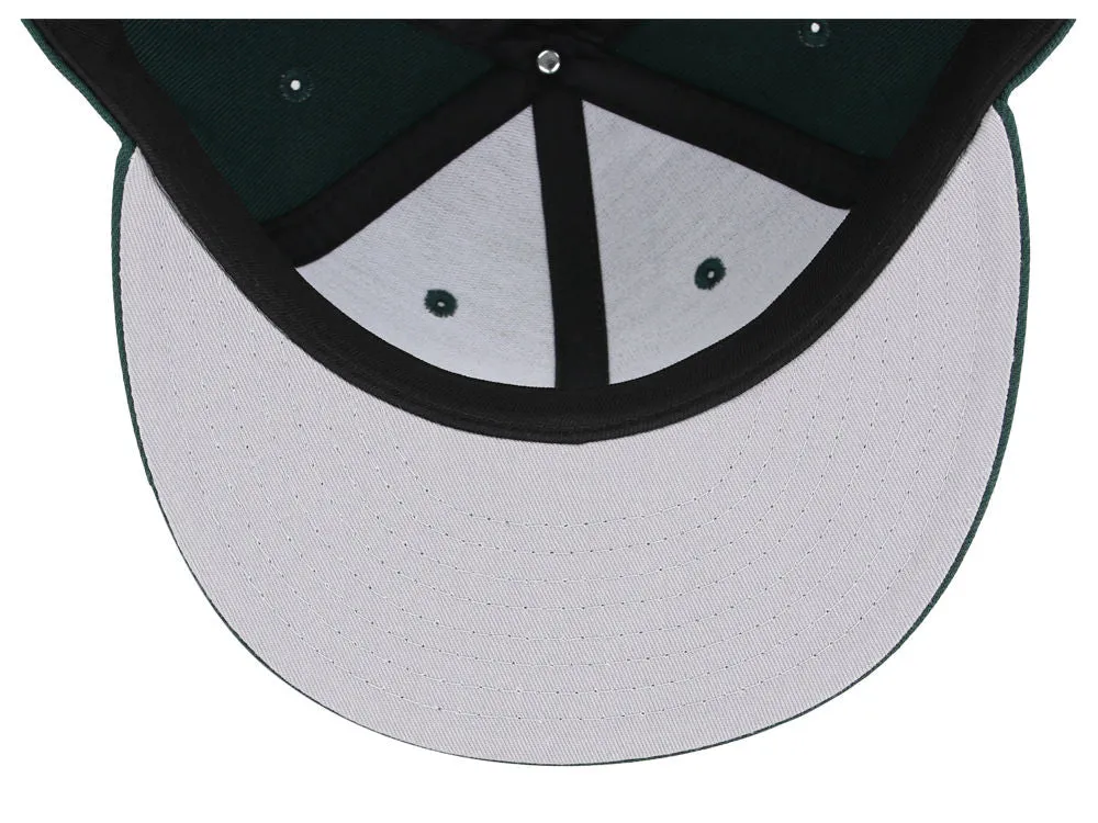 Crowns By Lids Dime Snapback Cap - Dark Green