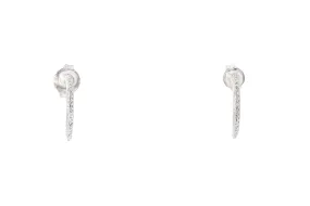 Cubic Zirconia CZ JWBR Zales 925 Sterling Silver Mini Hoop Earrings Kids Cubic Zirconia CZ JWBR Zales 925 Sterling Silver Mini Hoop Earrings Kids
