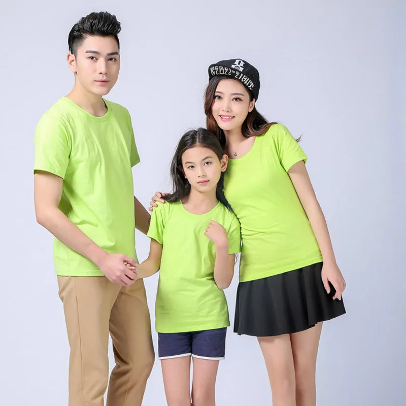 Customized cotton round neck short sleeved shirt