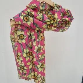Daffodils print eco scarf Daffodils print eco scarf