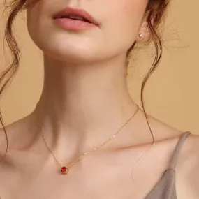Dainty Birthstone Necklace Dainty Birthstone Necklace
