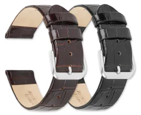 Debeer Alligator Grain Flat Watch Band Debeer Alligator Grain Flat Watch Band