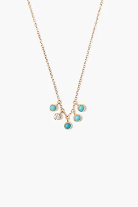 Delilah Charm Necklace Turquoise mix Delilah Charm Necklace Turquoise mix