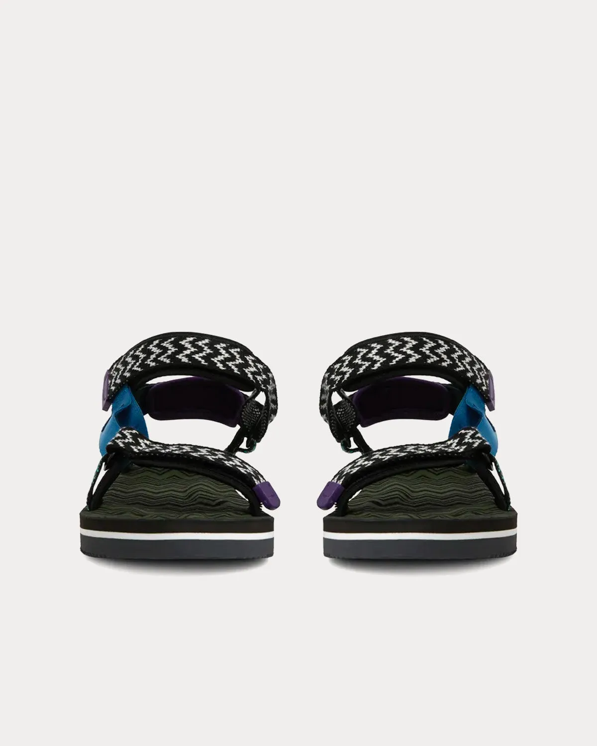 Depa Black / Purple / Green Sandals