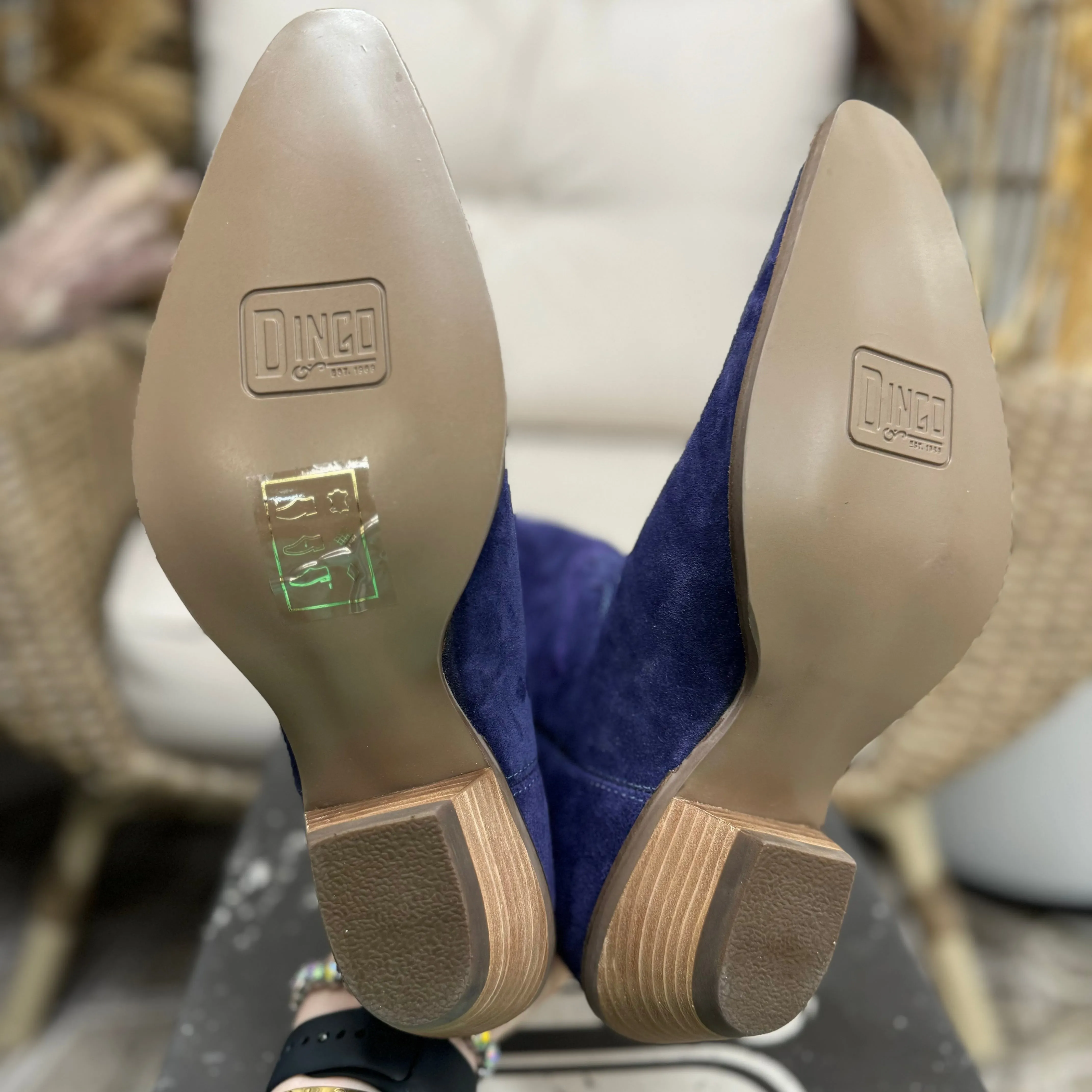 *DISCONTINUED* Dingo | Out West Suede Cowboy Boots in Plum Purple | Last Chance Size 8.5