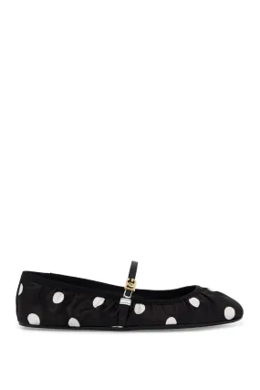 DOLCE & GABBANA printed satin ballerina DOLCE & GABBANA printed satin ballerina