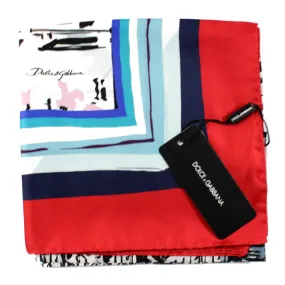 Dolce & Gabbana Scarf Duomo di Milano Design - Twill Silk 36 Inch Square Scarf SALE Dolce & Gabbana Scarf Duomo di Milano Design - Twill Silk 36 Inch Square Scarf SALE