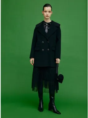 Double-Breasted Coat with Purse Double-Breasted Coat with Purse