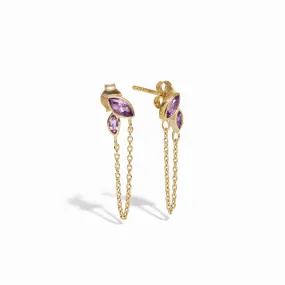 Double Marquise Amethyst Earrings Double Marquise Amethyst Earrings