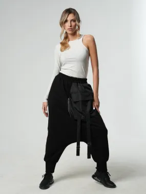 Drop Crotch Black Pants Drop Crotch Black Pants