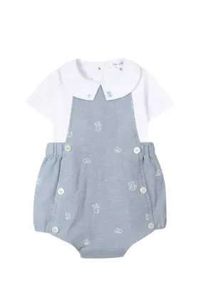 Dungarees - Blue Body And Koala Dungarees Dungarees - Blue Body And Koala Dungarees