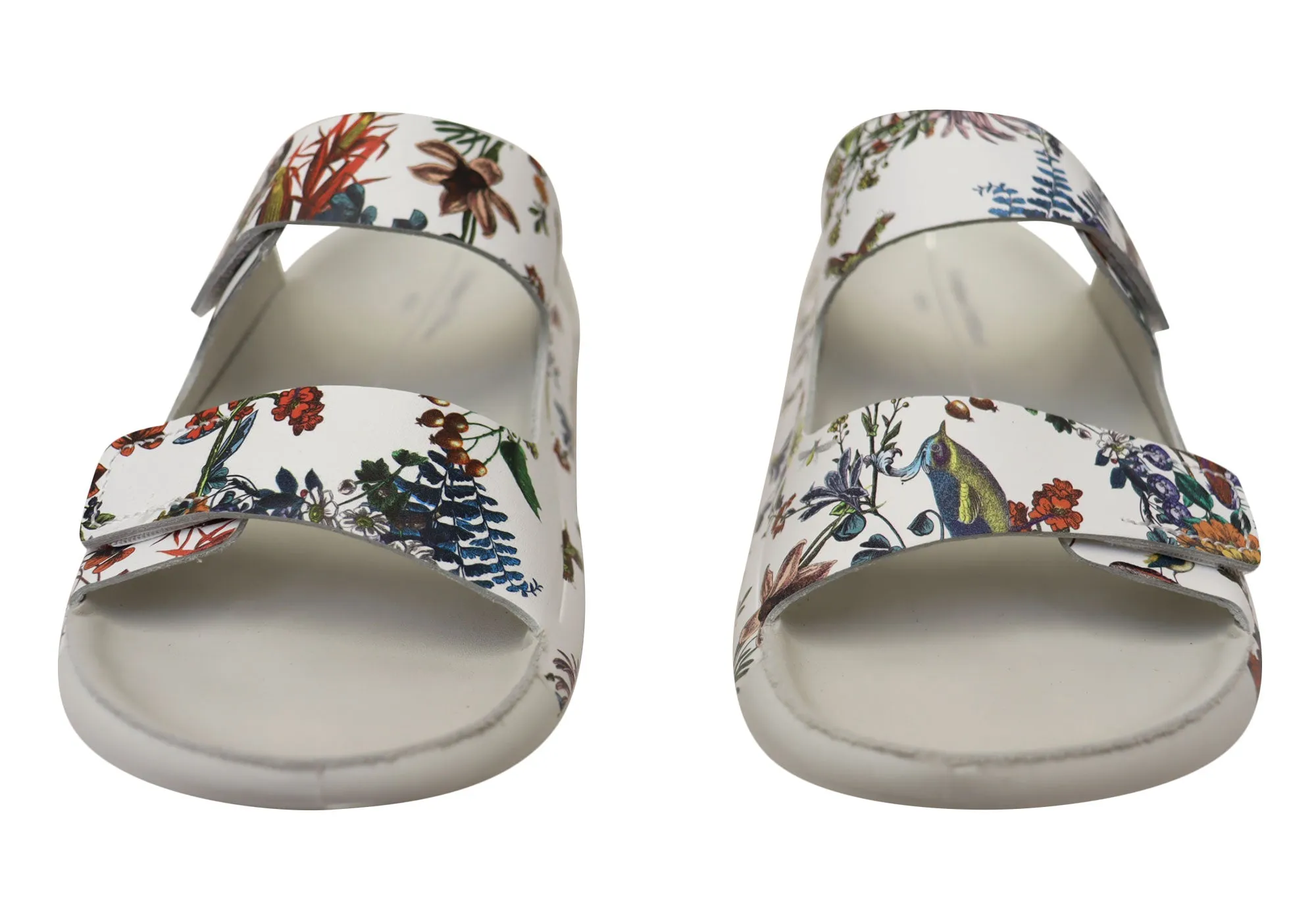 ECCO 2nd Cozmo Womens Comfortable Leather 2 Strap Slide Sandals