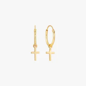 Faith Cross Hoop Earrings Faith Cross Hoop Earrings